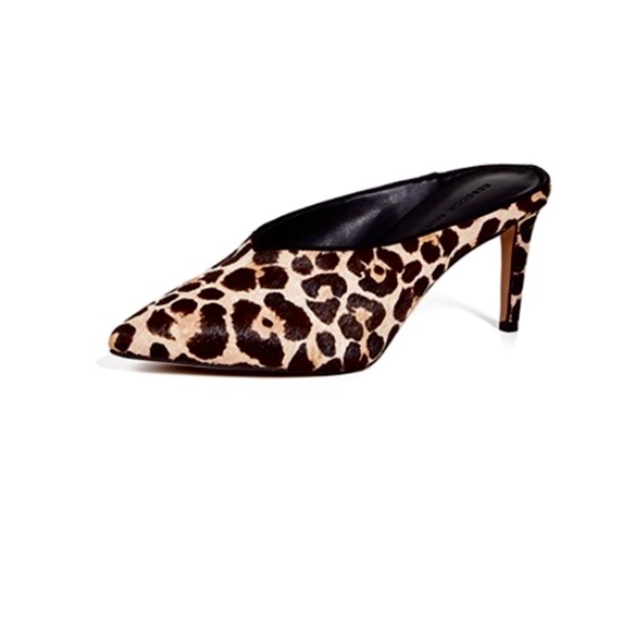 REBECCA MINKOFF Point Toe Mules In Leopard - Picture 4 of 4